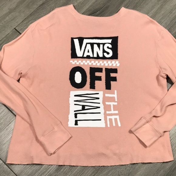 VANS STAND DOWN L/S PEACH THERMAL TOP - Picture 8 of 9
